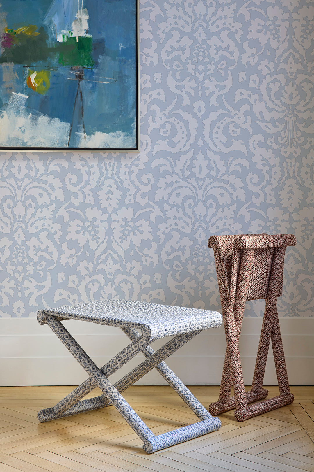 HARRISON WALLPAPER BLUE