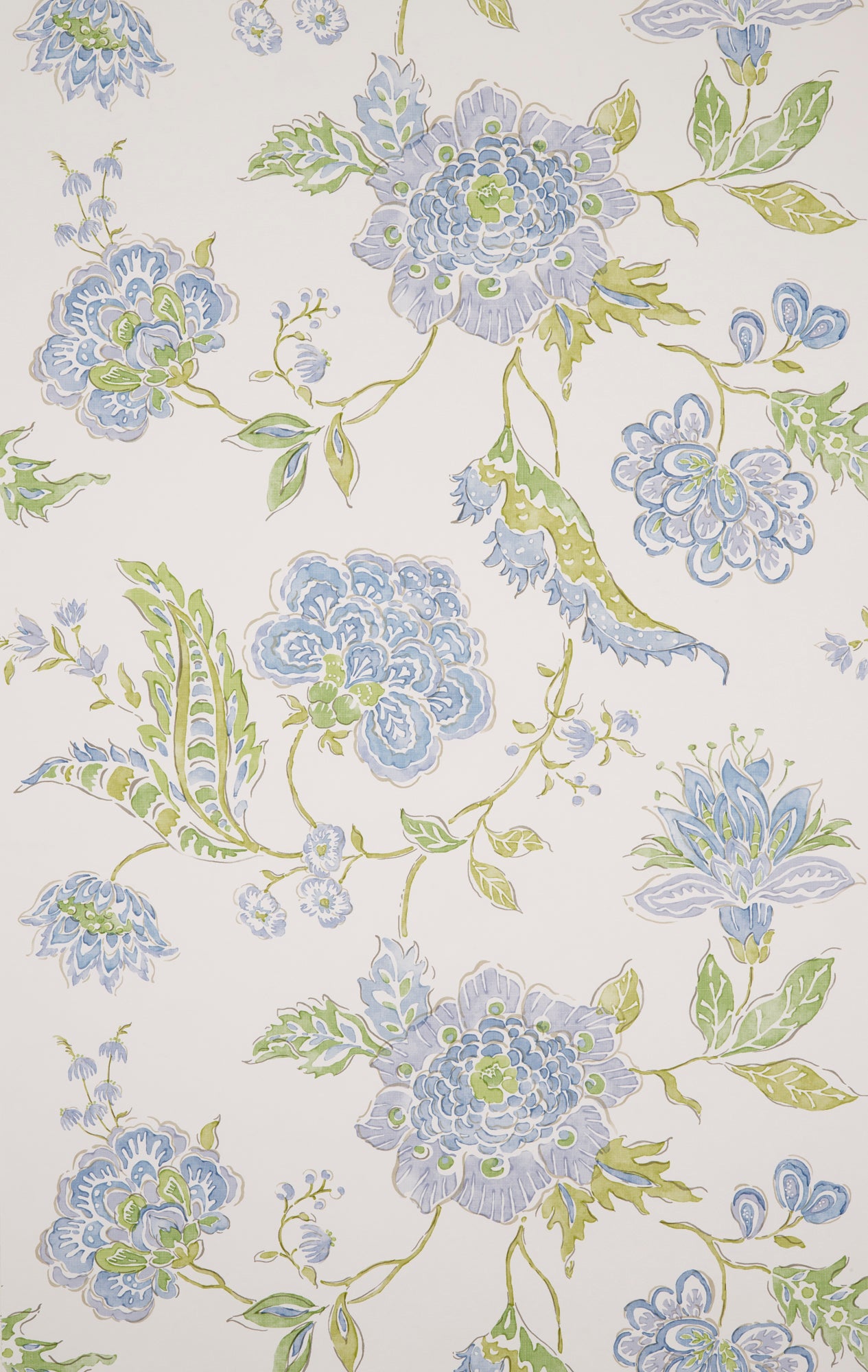 PEMBERLEY WALLPAPER BLUE GREEN