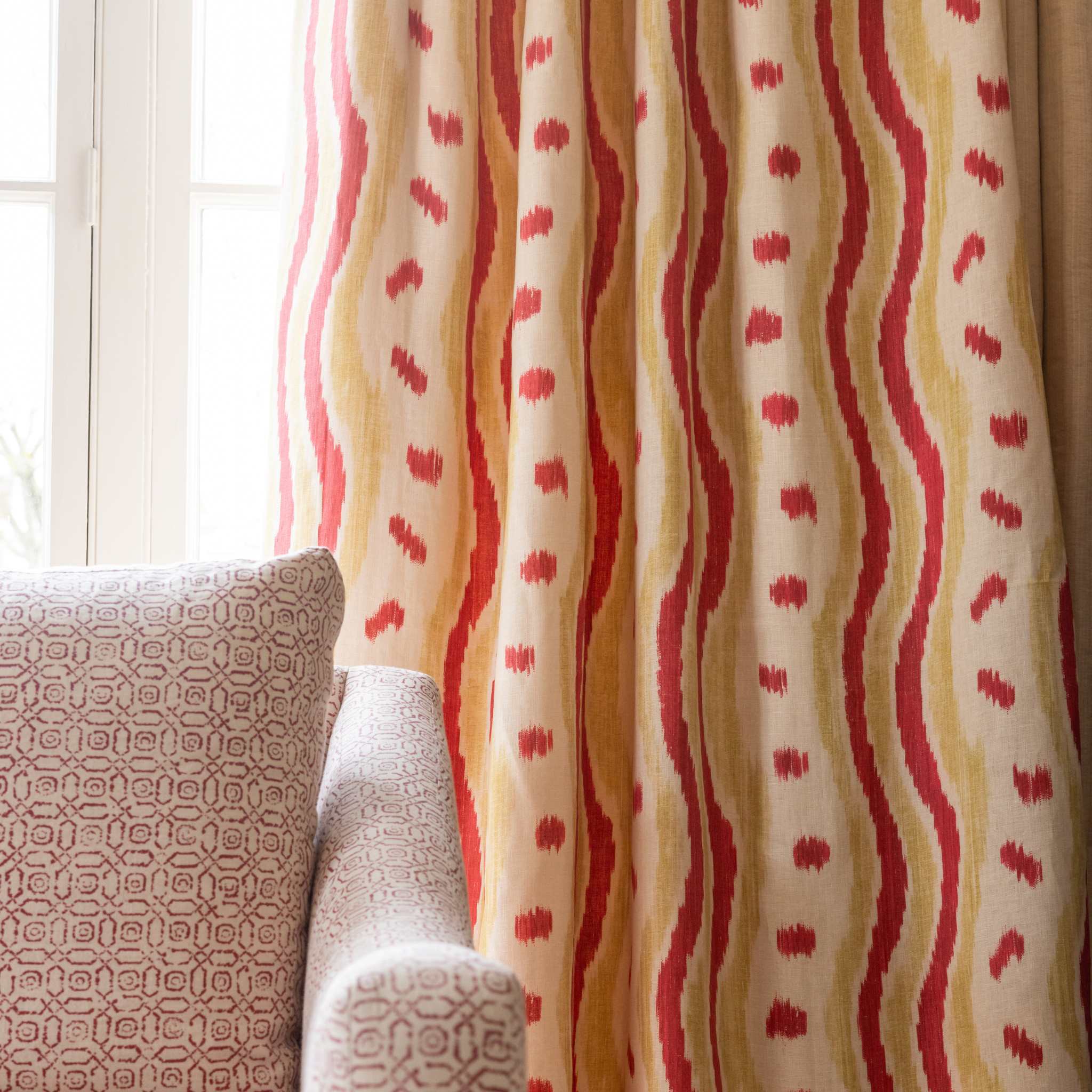 IKAT STRIPE RED GREEN SALE