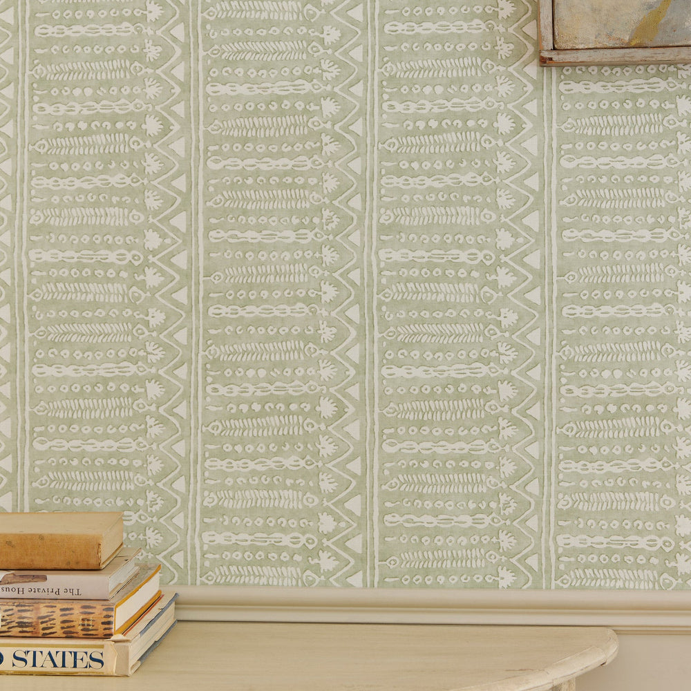 ABINGDON WALLPAPER AQUAMARINE