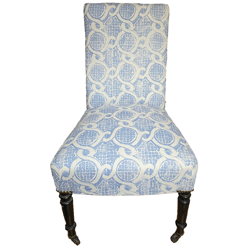 PEGGY ANGUS CHAIN BLUE CHAIR