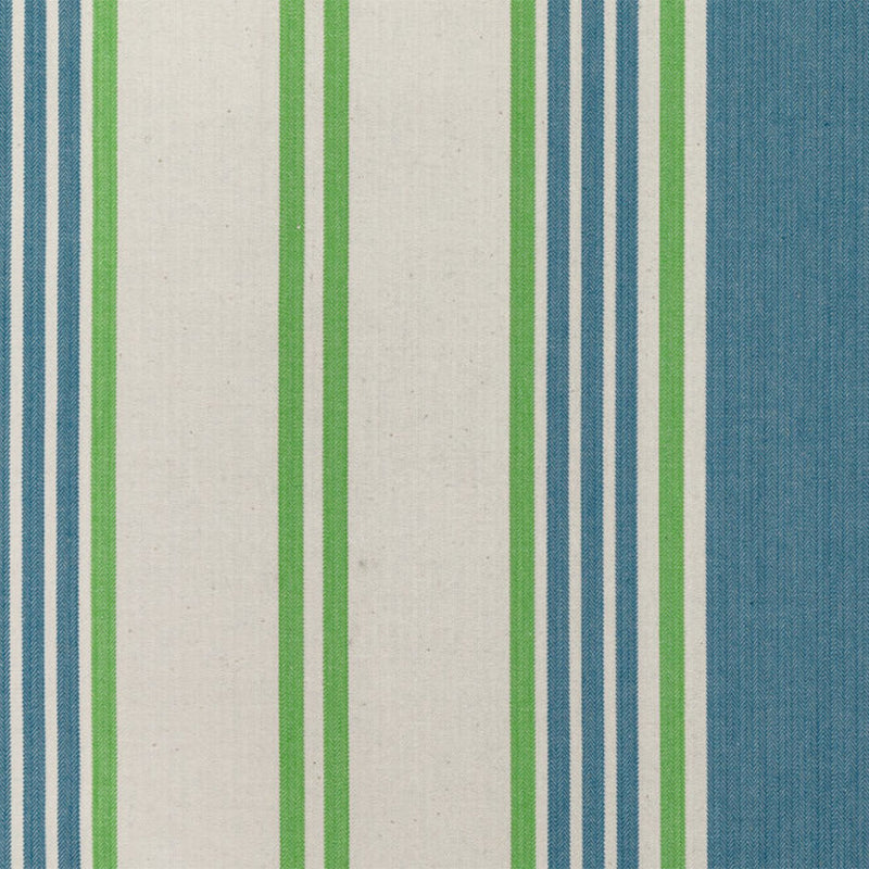 DERBY STRIPE BLUE GREEN SALE 5m Unit £25/m