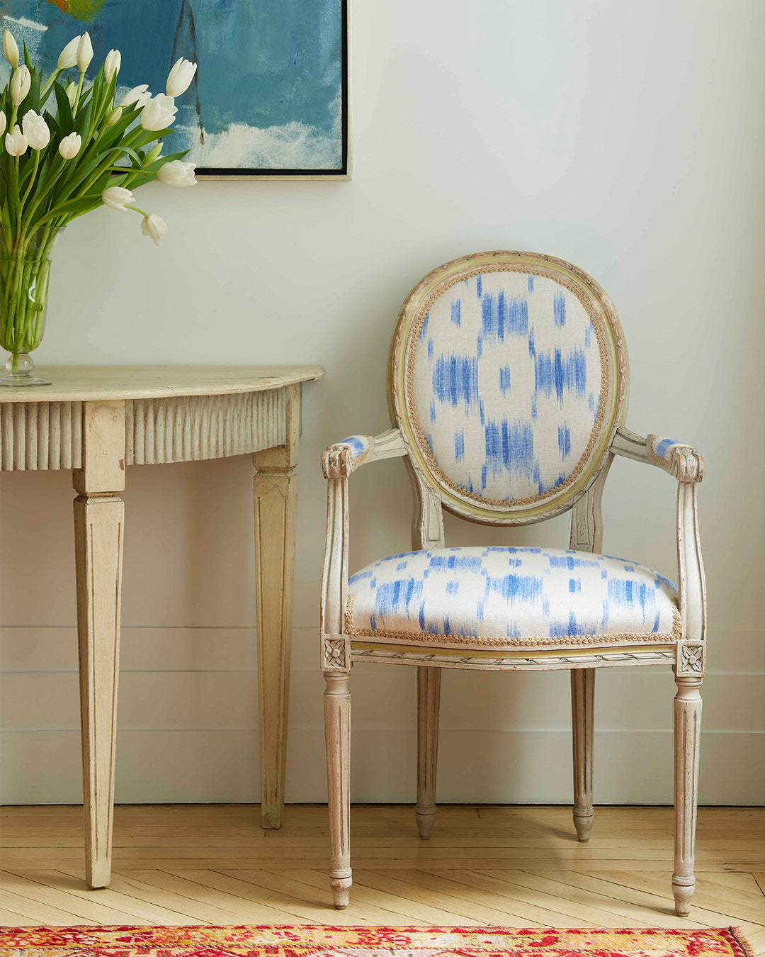 IKAT CHECK BLUE