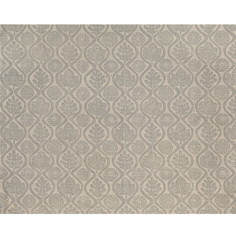 PEGGY ANGUS OAKLEAVES FRENCH GREY LINEN FABRIC – Blithfield & Company