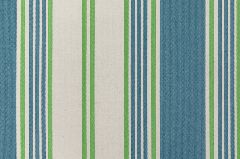 DERBY STRIPE BLUE GREEN SALE 5m Unit £25/m