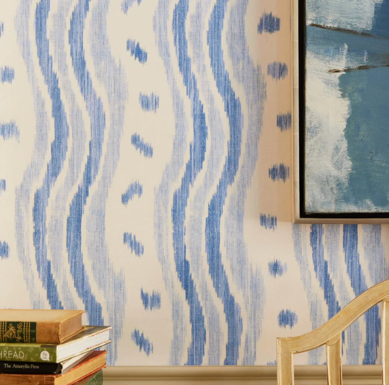 IKAT STRIPE WALLPAPER
