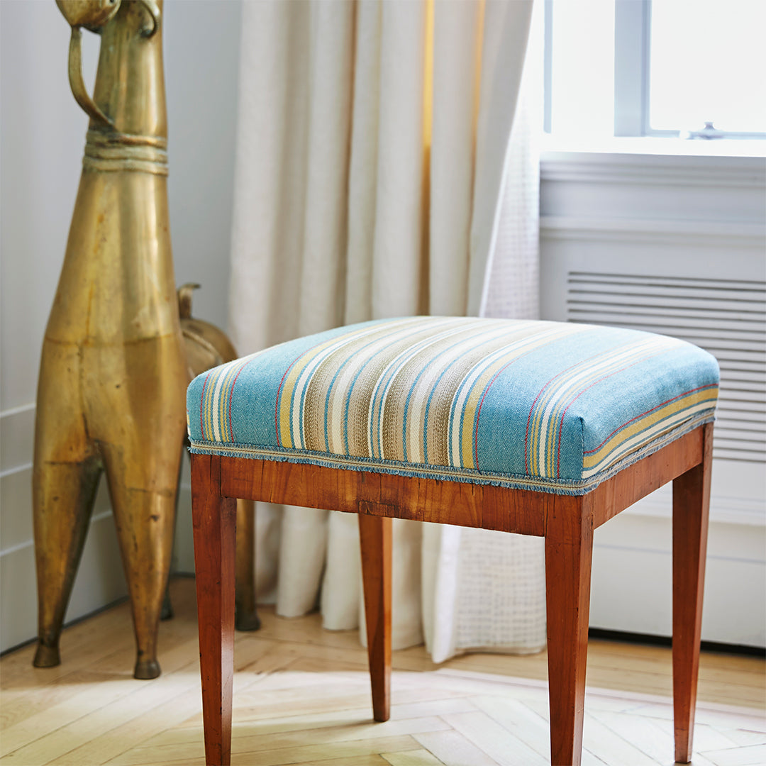 WINDSOR STRIPE AQUA GOLD RED